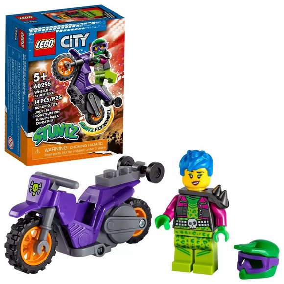 LEGO City Wheelie Stunt Bike 60296 Building Kit - Picture 1 of 3
